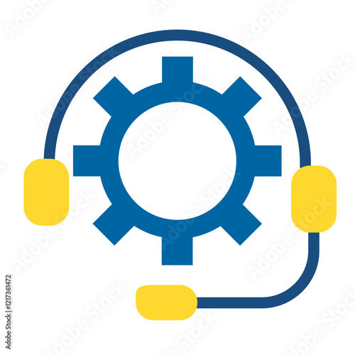 Support Line Icon Style photo