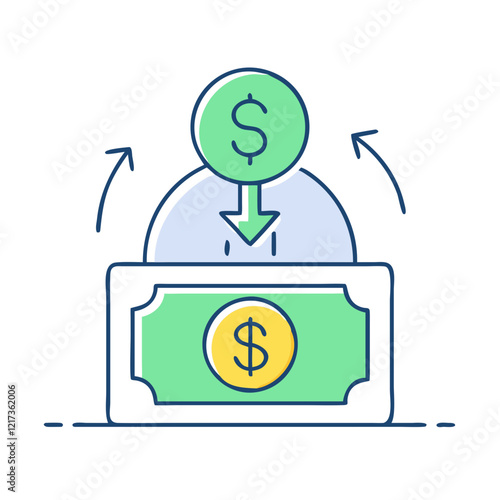 hyperinflation icon, hyperinflation vector illustration-simple illustration of hyperinflation, perfect for hyperinflation logos and icons