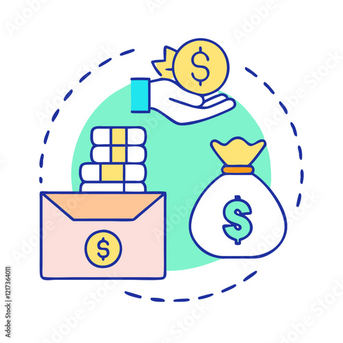 stimulus package icon, stimulus package vector illustration-simple illustration of stimulus package, perfect for stimulus package logos and icons