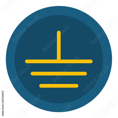 Earth Ground Icon Style