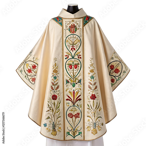 chasuble on isolated white background