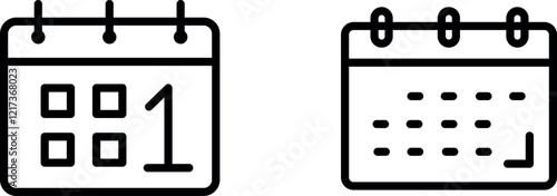 "Calendar Date Outline Icon for Event Planning and Scheduling"