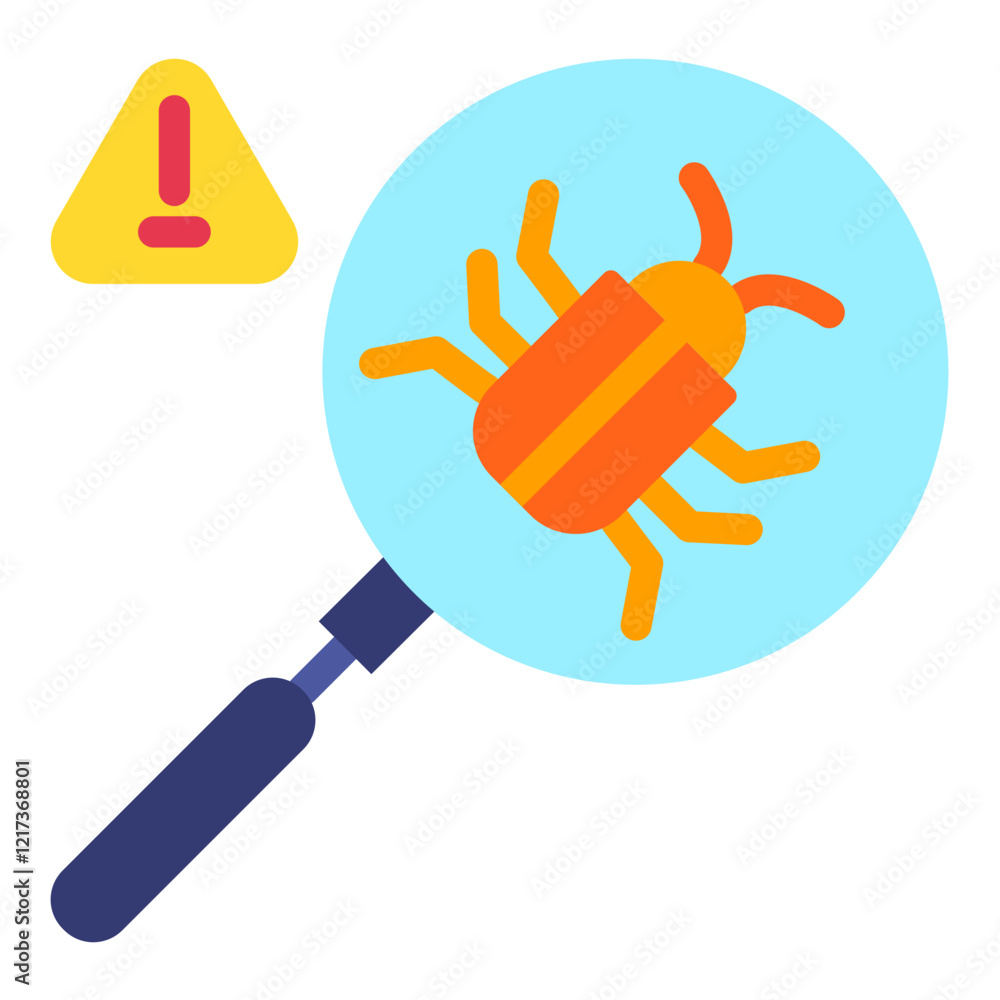 Fototapeta premium Threat Detect Icon Style