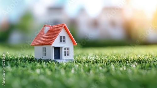 Small house on green grass representing real estate crowdfunding and investment opportunities