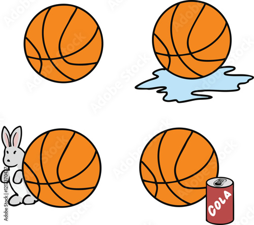 Basketball ball isolated icon art