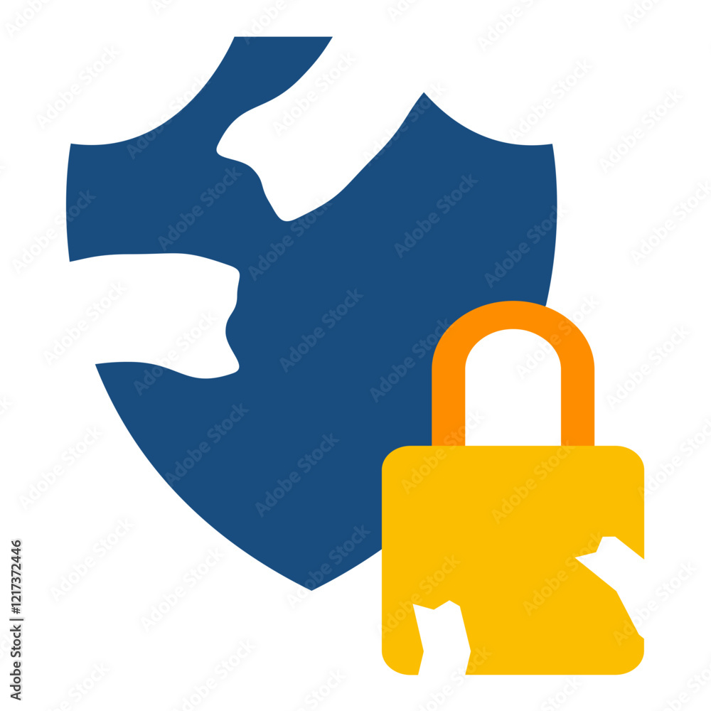 Breach Vulnerability Icon Style Breach Vulnerability Icon Style