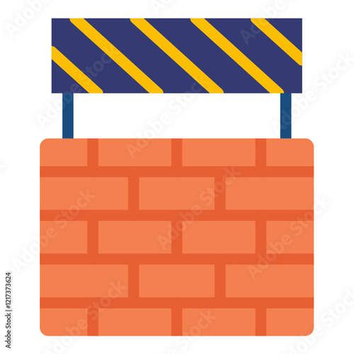 Firewall Blockade Icon Style