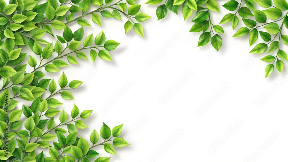 Obraz premium green leaves background