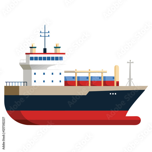 cargo ship in the sea