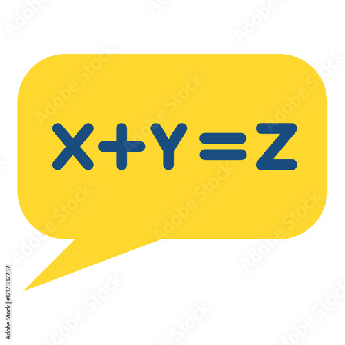 Algebra Equation Icon Style