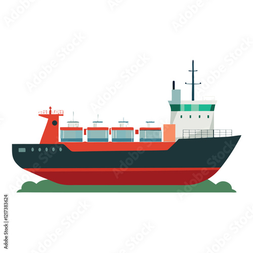 cargo ship in the sea