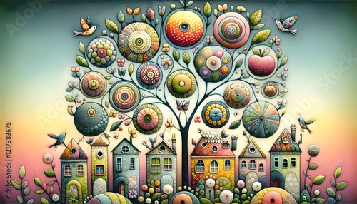 "Jardines Encantados: Casas y Flores de Ensueño"