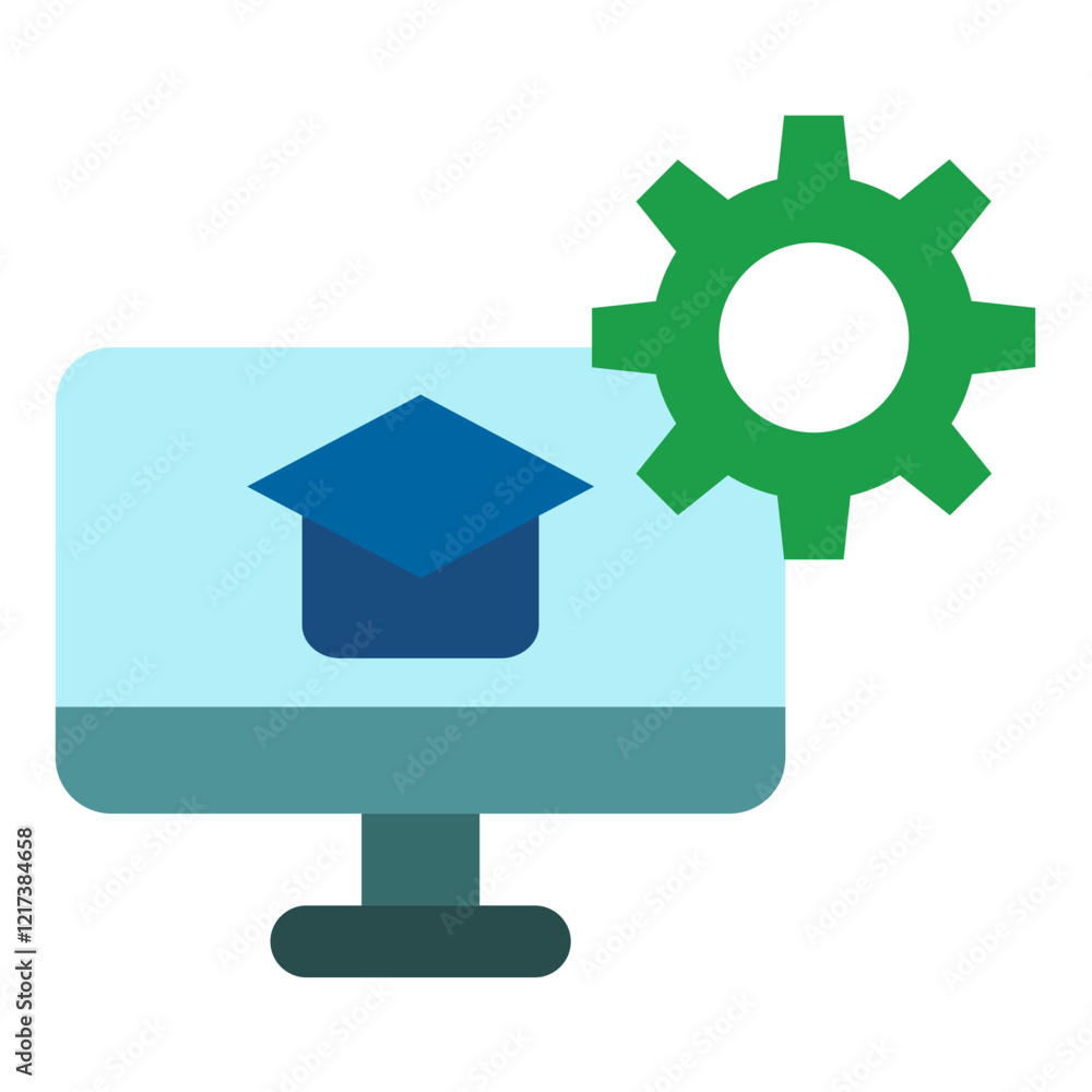 eLearning Platform Icon Style eLearning Platform Icon Style