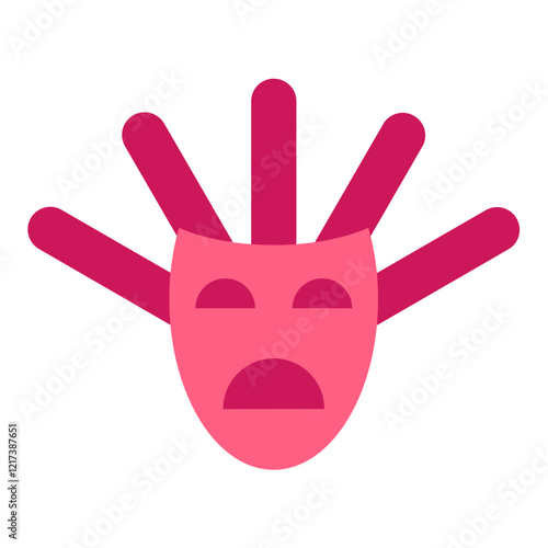 Culture Mask Icon Style