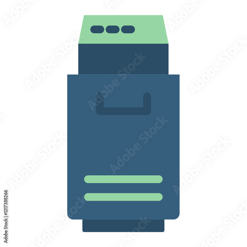 Trash compactor Icon Style