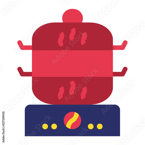 Food steamer Icon Style