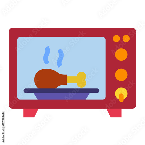 Toaster oven Icon Style