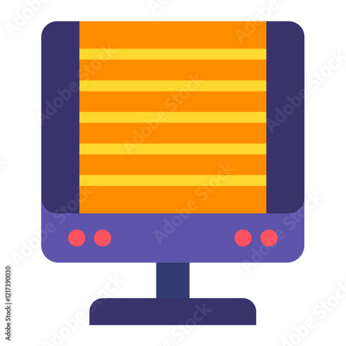 Infrared heater Icon Style