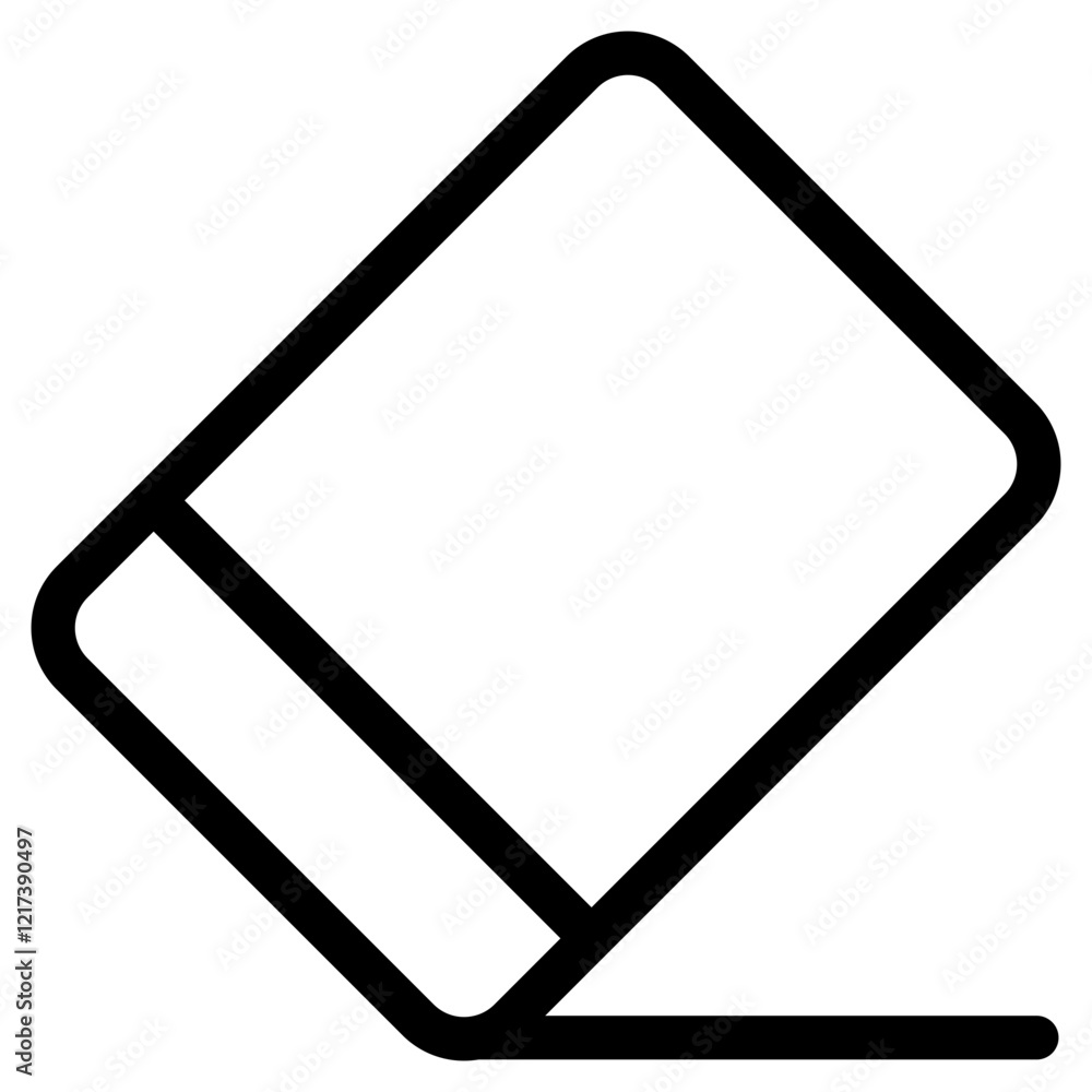Eraser Outline Icon