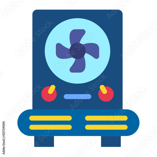 Evaporative fan Icon Style