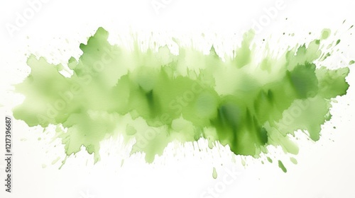 Wallpaper Mural Green Watercolor Splash with Soft Blends and Textures Ideal for Background Design and Creative Projects in Nature and Freshness Themes Torontodigital.ca
