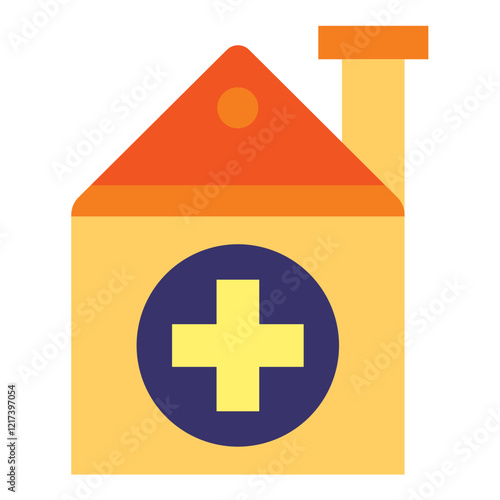 Vector Design Home Visit Icon Style