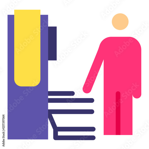 Vector Design Radiology Technician Icon Style