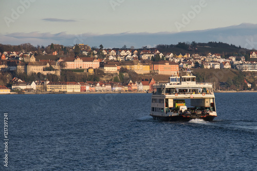 Autofähre auf dem Bodensee vor Meersburg photo