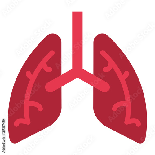 Vector Design Respiratory Health Icon Style