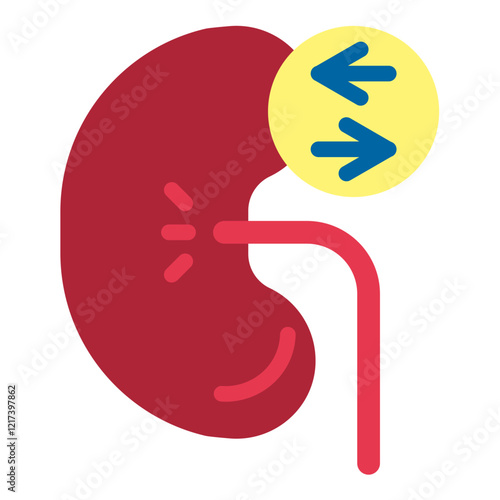 Vector Design Organ Transplant Icon Style