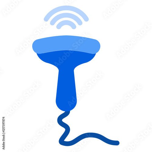 Vector Design Obstetric Ultrasound Icon Style