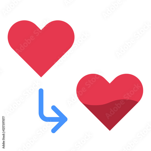 Vector Design Heart Transplant Icon Style
