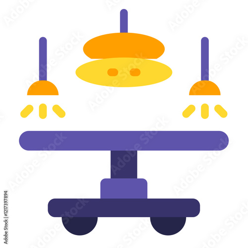 Vector Design Surgical Room Icon Style