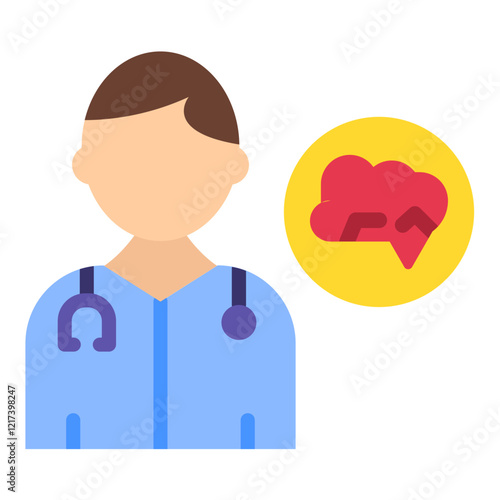 Vector Design Neurosurgeon Icon Style