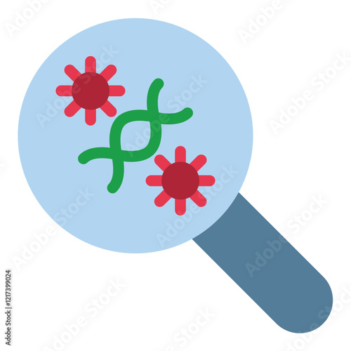 Vector Design Virus Mutation Research Icon Style