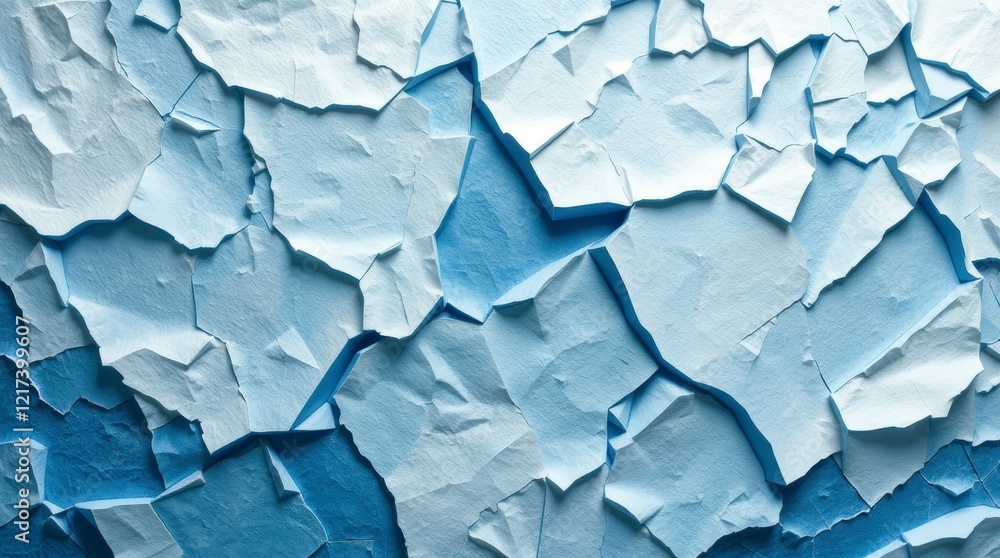 Obraz premium Cracked Blue Paint Texture