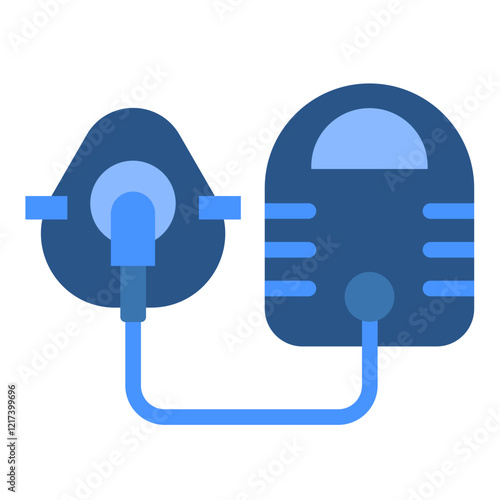 Vector Design Inhalation Nebulizer Icon Style