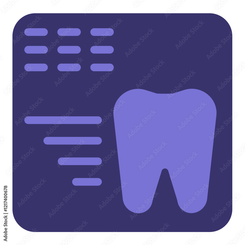 Obraz premium Vector Design Dental X-ray Icon Style