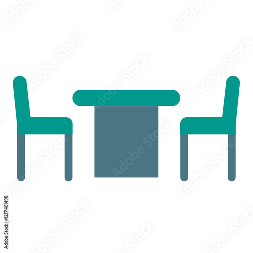 Vector Design Dining Table Icon Style