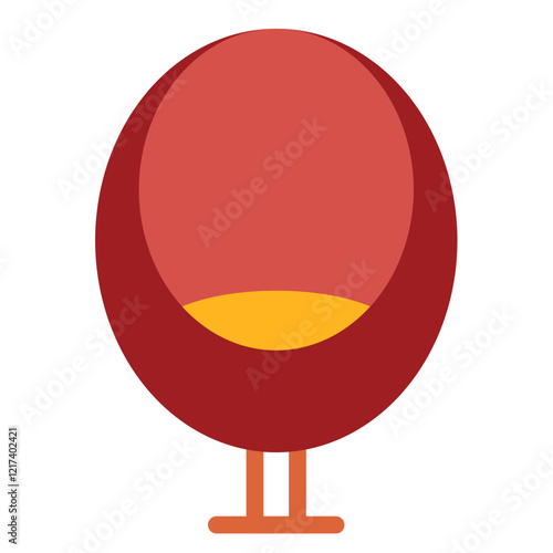 Vector Design Ball Chair Icon Style