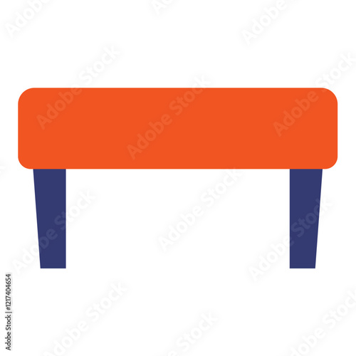 Vector Design Ottoman Bench Icon Style
