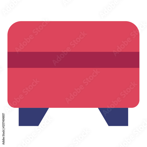 Vector Design Floor Pouf Icon Style
