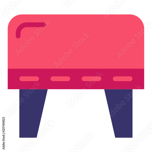 Vector Design Cube Ottoman Icon Style