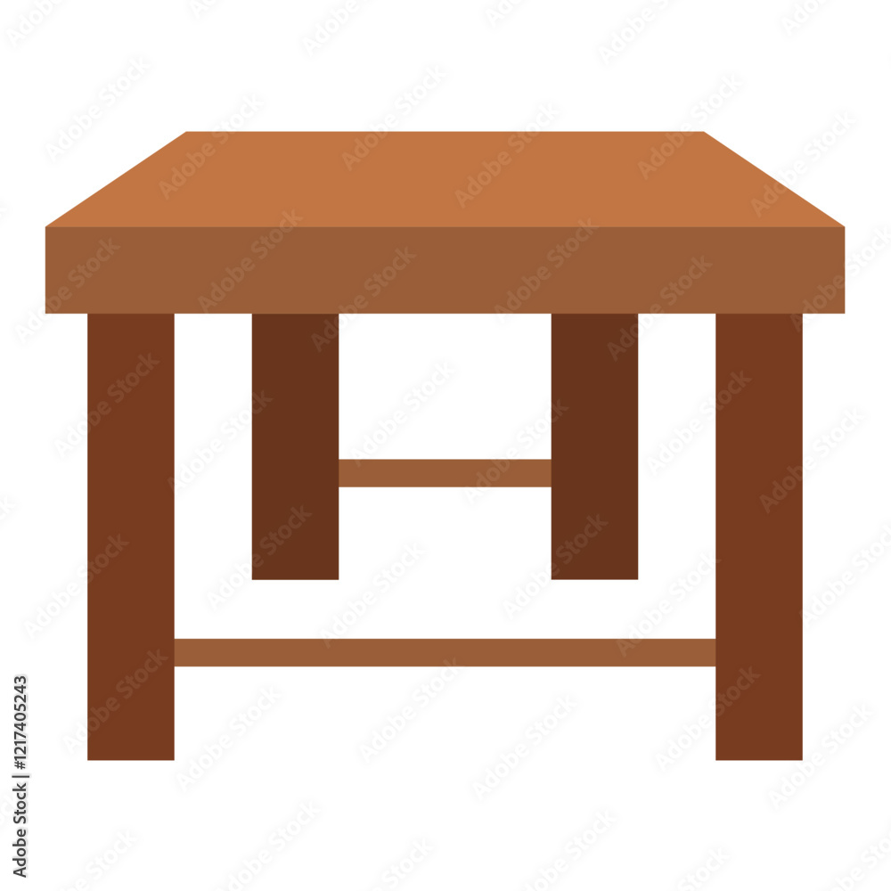 Vector Design Reclaimed Wood Table Icon Style Vector Design Reclaimed Wood Table Icon Style