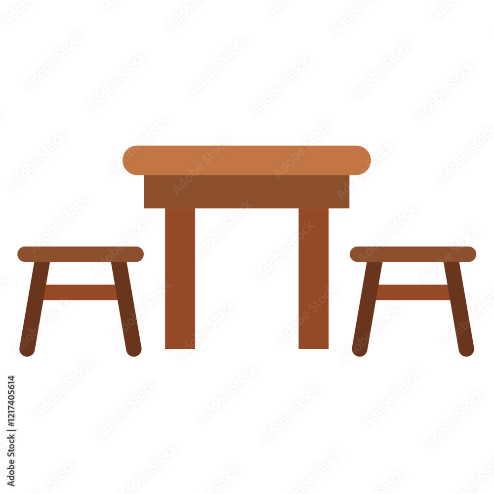 Vector Design Counter Height Table Icon Style Vector Design Counter Height Table Icon Style