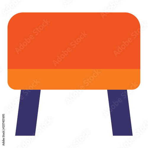 Vector Design Cube Ottoman Icon Style