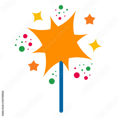 Vector Design Sparkling Icon Style