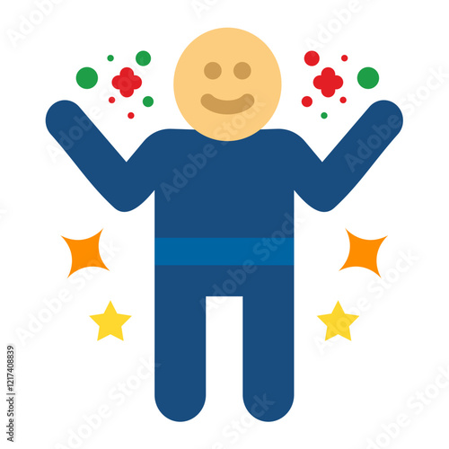Vector Design Jubilant Icon Style