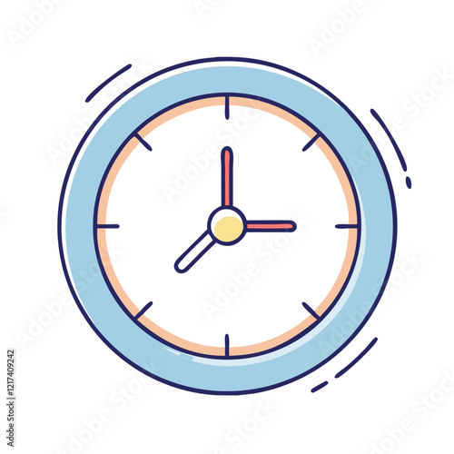 analog clock icon, analog clock vector illustration-simple illustration of analog clock, perfect for analog clock logos and icons