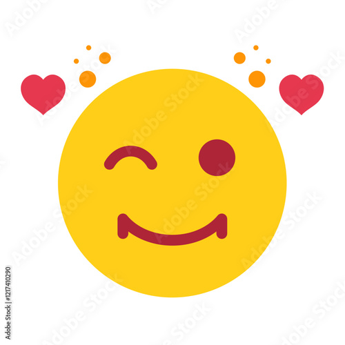 Vector Design Overjoyed Icon Style